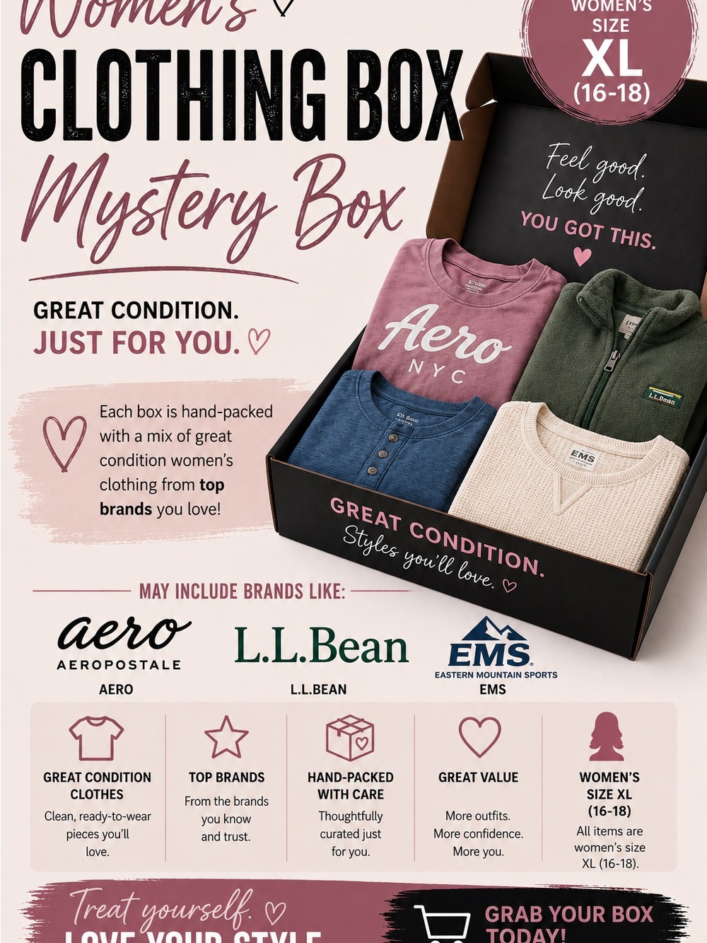 Women's mystery clothes bundle  -